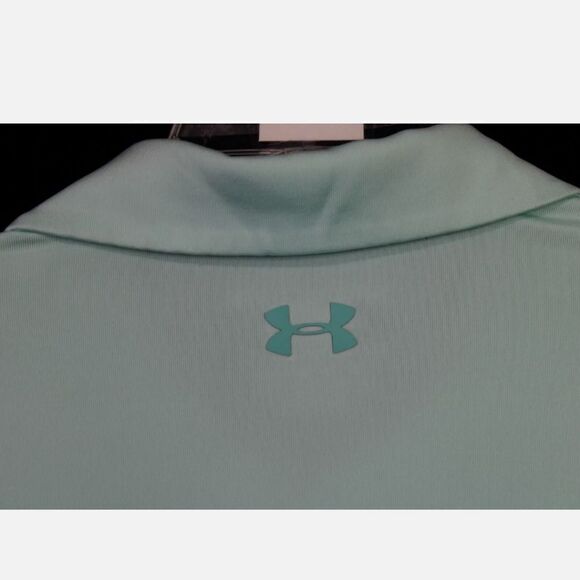 Under Armour The Playoff Polo Light Aqua Blue Size L LARGE - Picture 5 of 7